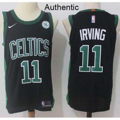Nike Boston Celtics #11 Kyrie Irving Black NBA Authentic Statement Edition Jersey