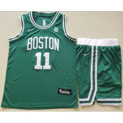 Nike Boston Celtics #11 Kyrie Irving Green A Set NBA Swingman Icon Edition Jersey