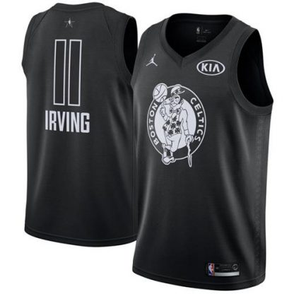 Nike Boston Celtics #11 Kyrie Irving Black NBA Jordan Swingman 2018 All-Star Game Jersey