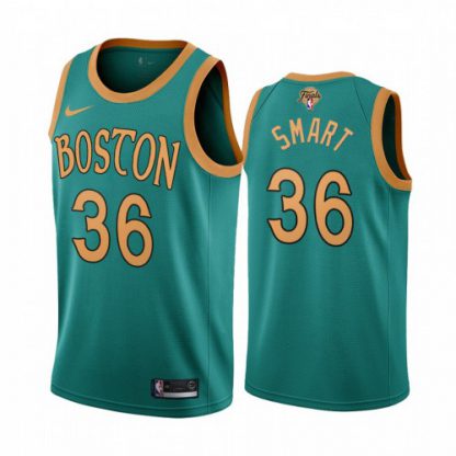 Nike Boston Celtics #36 Marcus Smart Green 2022 NBA Finals City Edition Jersey