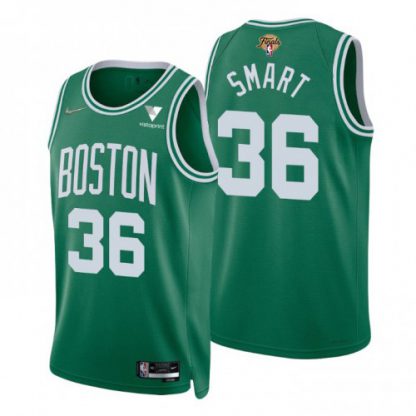 Boston Boston Celtics #36 Marcus Smart Green Nike Men's 2022 NBA Finals 75th Anniversary Diamond Icon Edition Swingman Jersey