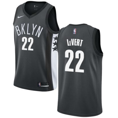 NikeBrooklyn Nets #22 Caris LeVert Gray NBA Swingman Statement Edition Jersey