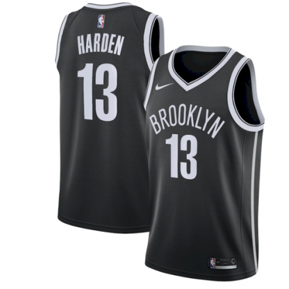 NikeBrooklyn Nets #13 James Harden Black Youth NBA Swingman Icon Edition Jersey