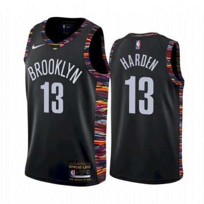 NikeBrooklyn Nets #13 James Harden Black NBA Swingman City Edition 2018/19 Jersey