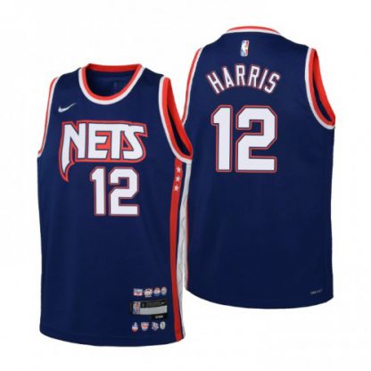 BrooklynBrooklyn Nets #12 Joe Harris Youth Nike Navy 2021/22 Swingman Jersey - City Edition