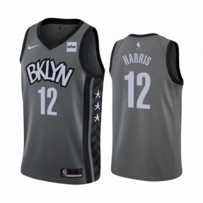 NikeBrooklyn Nets #12 Joe Harris Gray Women's NBA Swingman Statement Edition Jersey