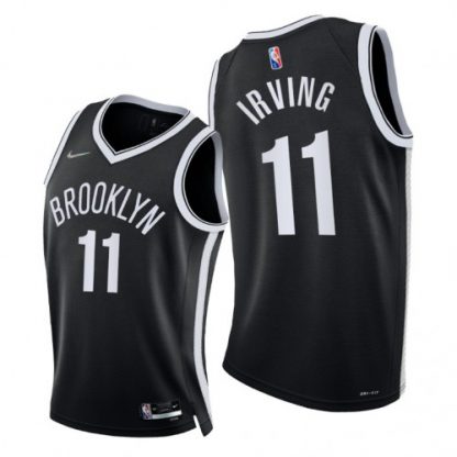 NikeBrooklyn Nets #11 Kyrie Irving Women's 2021-22 75th Diamond Anniversary NBA Jersey Black