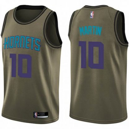 Nike Charlotte Hornets #10 Caleb Martin Green Salute To Service Youth NBA Swingman Jersey