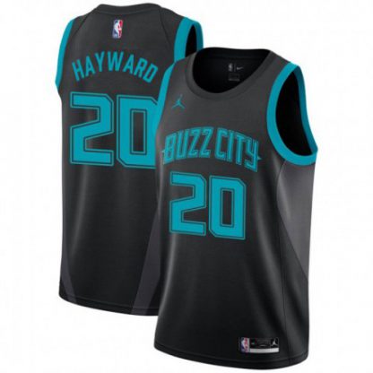 Nike Charlotte Hornets #20 Gordon Hayward Black Youth NBA Jordan Swingman City Edition 2018/19 Jersey