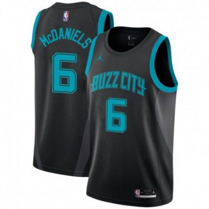 Nike Charlotte Hornets #6 Jalen McDaniels Black Youth NBA Jordan Swingman City Edition 2018/19 Jersey