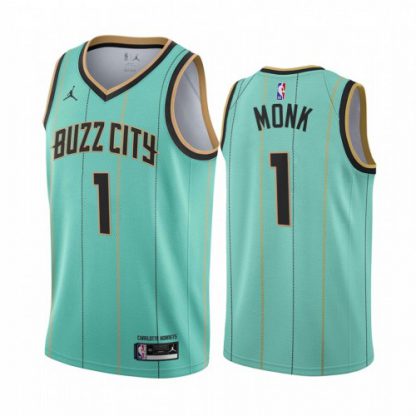 Nike Charlotte Hornets #1 Malik Monk Mint Green Women's NBA Swingman 2020-21 City Edition Jersey