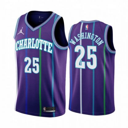 Nike Charlotte Hornets #25 PJ Washington Purple 2019-20 Classic Edition Stitched NBA Jersey