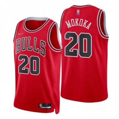 Nike Chicago Bulls #20 Adam Mokoka Red Men's 2021-22 NBA 75th Anniversary Diamond Swingman Jersey - Icon Edition