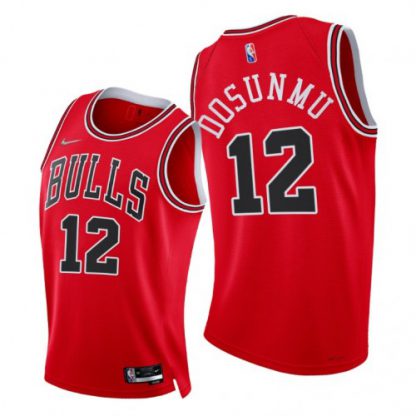 Nike Chicago Bulls #12 Ayo Dosunmu Youth 2021-22 75th Diamond Anniversary NBA Jersey Red
