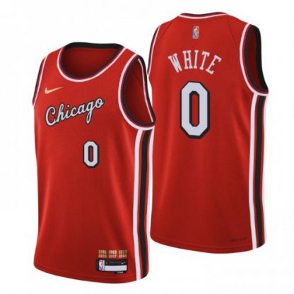 Chicago Chicago Bulls #0 Coby White Men's Nike Red 2021/22 Swingman NBA Jersey - City Edition