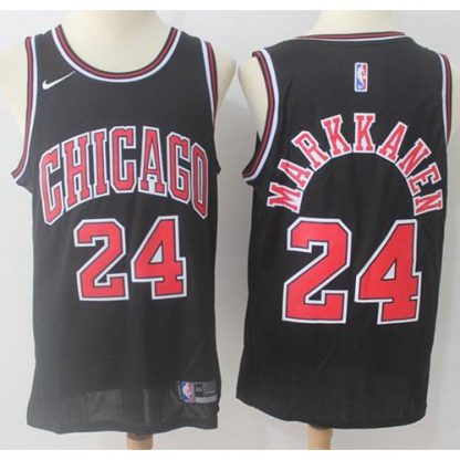Nike Chicago Bulls #24 Lauri Markkanen Black NBA Swingman Statement Edition Jersey