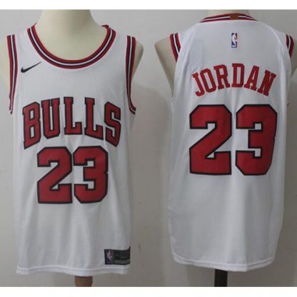 Nike Chicago Bulls #23 Michael Jordan White NBA Swingman Association Edition Jersey