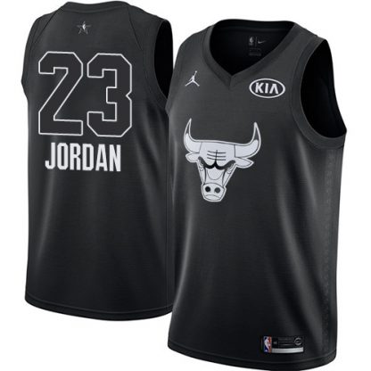 Nike Chicago Bulls #23 Michael Jordan Black NBA Jordan Swingman 2018 All-Star Game Jersey