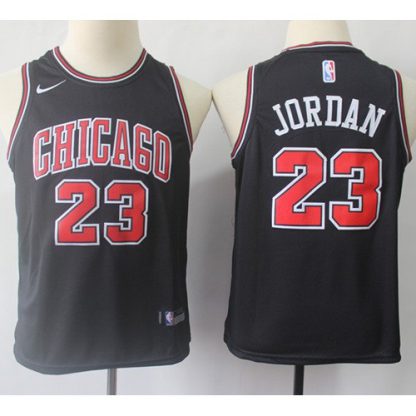 Nike Chicago Bulls #23 Michael Jordan Black Youth NBA Swingman Statement Edition Jersey