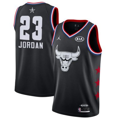 Nike Chicago Bulls #23 Michael Jordan Black Women's NBA Jordan Swingman 2019 All-Star Game Jersey