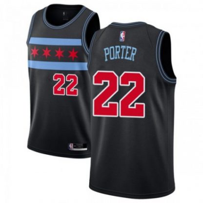 Nike Chicago Bulls #22 Otto Porter Jr Black NBA Swingman Statement Edition Jersey