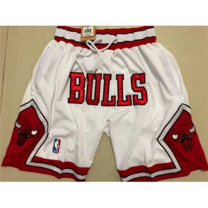 Chicago Chicago Bulls Just Don Hardwood Classics Swingman Shorts White