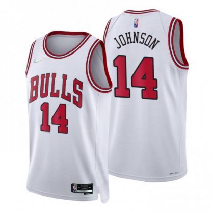 Nike Chicago Bulls #14 Stanley Johnson White Men's 2021-22 NBA 75th Anniversary Diamond Swingman Jersey - Association Edition