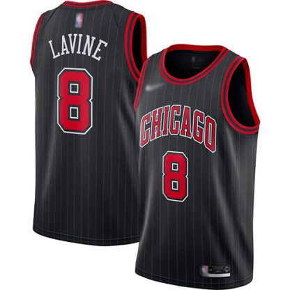 Nike Chicago Bulls #8 Zach LaVine Black NBA Swingman Statement Edition 2019/2020 Jersey