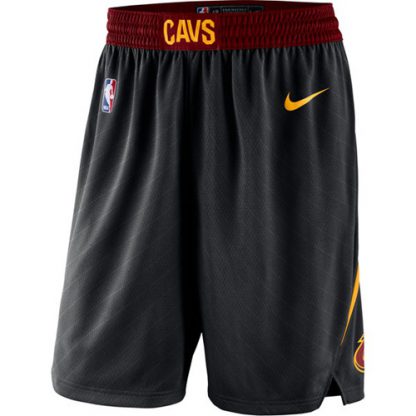 Nike Men's Cleveland Cleveland Cavaliers Black Swingman Basketball Shorts