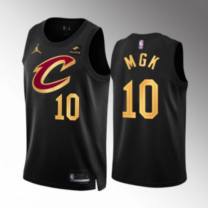 Cleveland Cleveland Cavaliers #10 MGK Men's Black Nike NBA 2022-23 Statement Edition Jersey