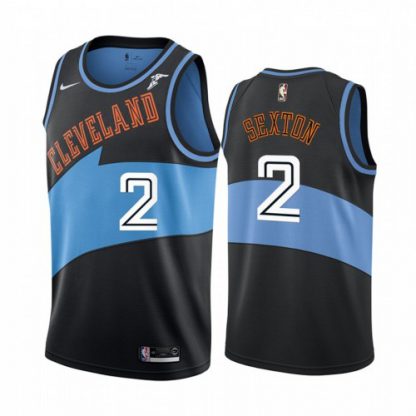 Nike Cleveland Cavaliers #2 Collin Sexton Black 2019-20 Classic Edition Stitched NBA Jersey