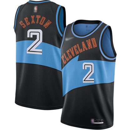 Nike Cleveland Cavaliers #2 Collin Sexton Black NBA Swingman Hardwood Classics Jersey