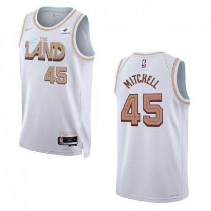 Cleveland Cleveland Cavaliers #45 Donovan Mitchell Unisex Nike White 2022-23 Swingman Jersey - City Edition
