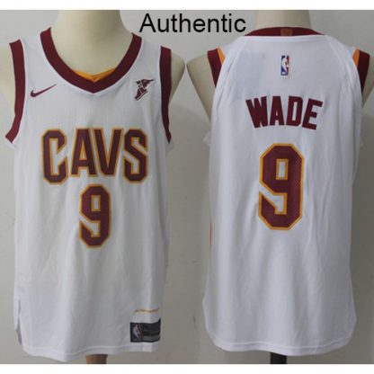 Nike Cleveland Cavaliers #9 Dwyane Wade White NBA Authentic Association Edition Jersey