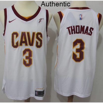 Nike Cleveland Cavaliers #3 Isaiah Thomas White NBA Authentic Association Edition Jersey