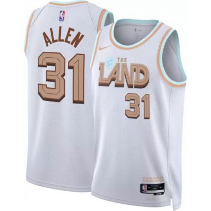 Cleveland Cleveland Cavaliers #31 Jarrett Allen Unisex Nike White 2022-23 Swingman Jersey - City Edition