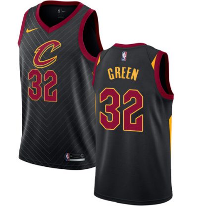 Nike Cleveland Cavaliers #32 Jeff Green Black NBA Swingman Statement Edition Jersey