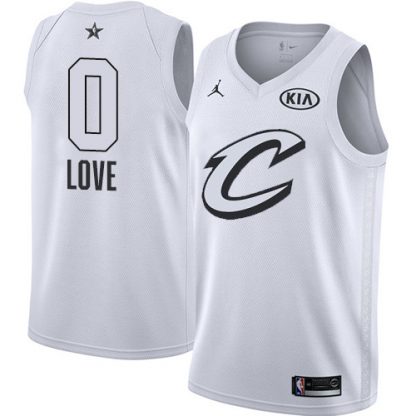 Nike Cleveland Cavaliers #0 Kevin Love White Youth NBA Jordan Swingman 2018 All-Star Game Jersey