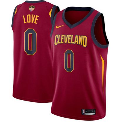 Nike Cleveland Cavaliers #0 Kevin Love Red The Finals Patch Youth NBA Swingman Icon Edition Jersey