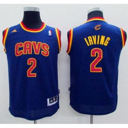 Cleveland Cavaliers #2 Kyrie Irving Navy Blue Stitched Youth NBA Jersey
