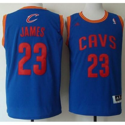 Revolution 30 Cleveland Cavaliers #23 LeBron James Light Blue Stitched NBA Jersey
