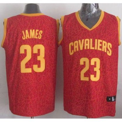 Cleveland Cavaliers #23 LeBron James Red Crazy Light Stitched NBA Jersey