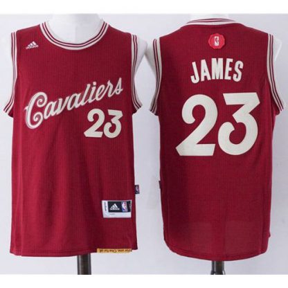 Cleveland Cavaliers #23 LeBron James Red 2015-2016 Christmas Day Stitched NBA Jersey