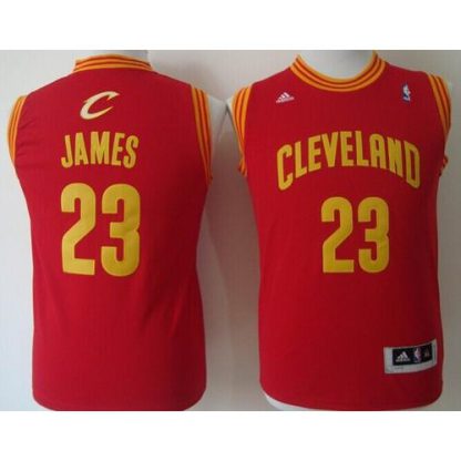 Revolution 30 Cleveland Cavaliers #23 LeBron James Red Stitched Youth NBA Jersey