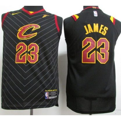 Nike Cleveland Cavaliers #23 LeBron James Black Youth NBA Swingman Statement Edition Jersey