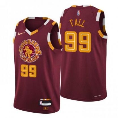 Cleveland Cleveland Cavaliers #99 Tacko Dall Men's Nike Wine 2021/22 Swingman NBA Jersey - City Edition