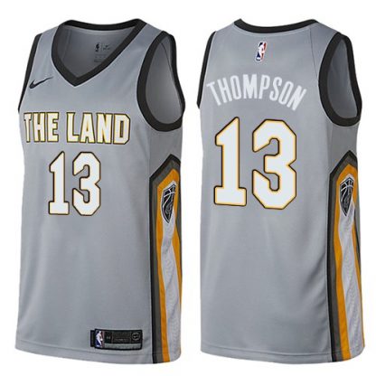 Nike Cleveland Cavaliers #13 Tristan Thompson Gray NBA Swingman City Edition Jersey