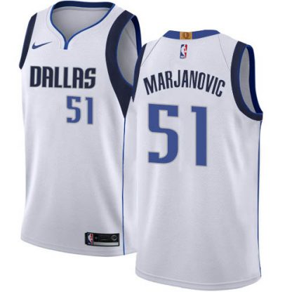 Nike Dallas Mavericks #51 Boban Marjanovic White NBA Swingman Association Edition Jersey