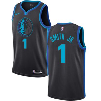 Nike Dallas Mavericks #1 Dennis Smith Jr. Anthracite NBA Swingman City Edition 2018/19 Jersey