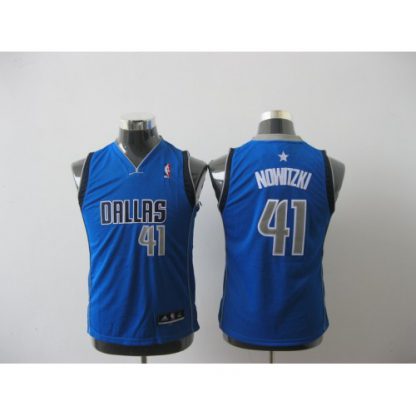 Dallas Mavericks #41 Dirk Nowitzki Baby Blue Stitched Youth NBA Jersey